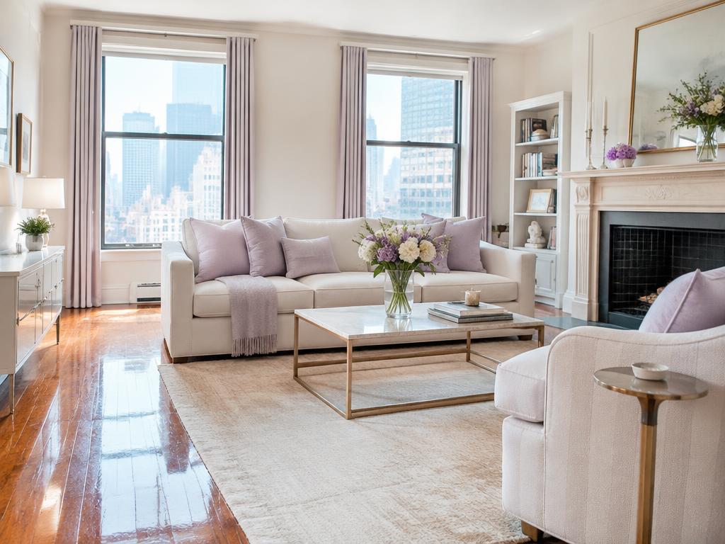 Bright, freshly cleaned living room